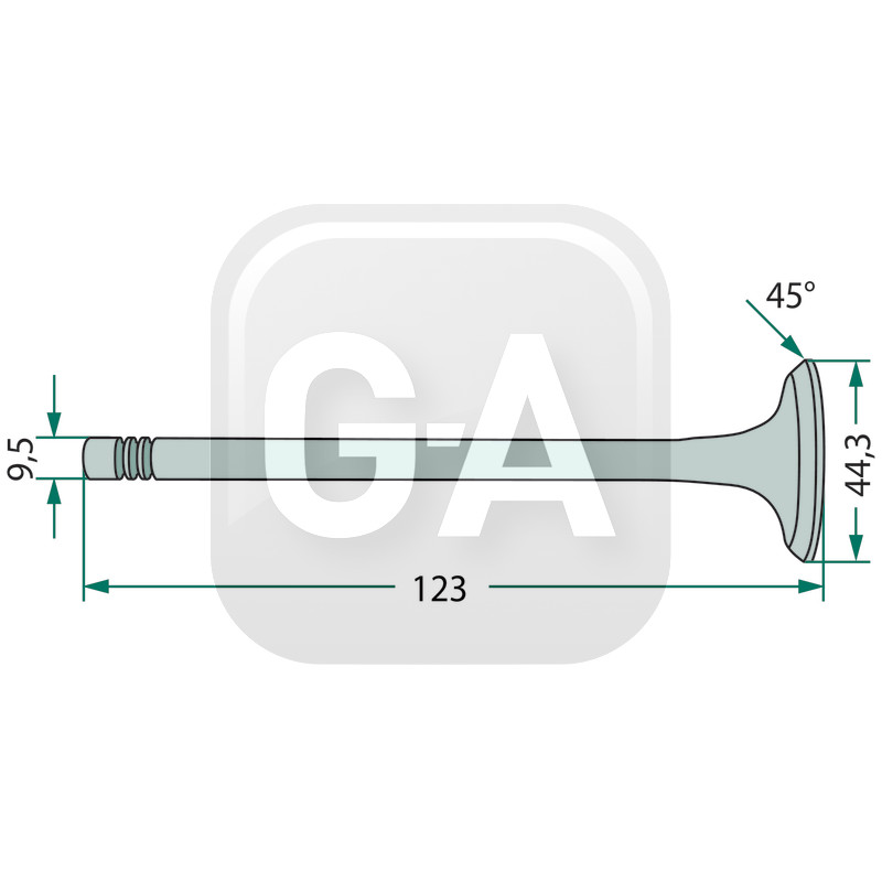 Soupape admission Massey Ferguson
